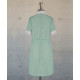 Dress With Round Collar  - Green-White Checks