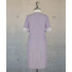 Dress With Round Collar  - Lilac