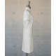 Dress With Round Collar  - White