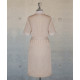 Dress - Zippered - Beige