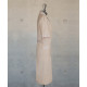 Dress - Zippered - Beige