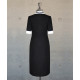 Dress With Chelsea Collar - Black