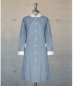 Dress Navy-White Hounds Tooth - Long Sleeves