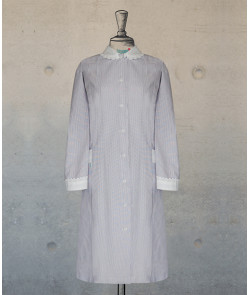 Dress - Lilac Pinstripes - Long Sleeves