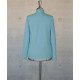 Female Turtleneck Top In Aqua