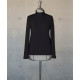 Female Turtleneck Top In Black