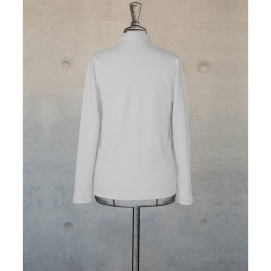 Female Turtleneck Top In White