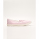 Female Canvas Shoes - Pink Pinstripes