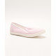 Female Canvas Shoes - Pink Pinstripes