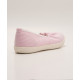 Female Canvas Shoes - Pink Pinstripes